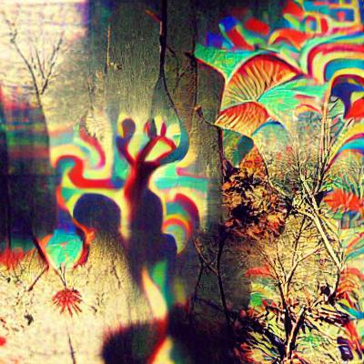 AI Illustration of Wire Ghost Garden